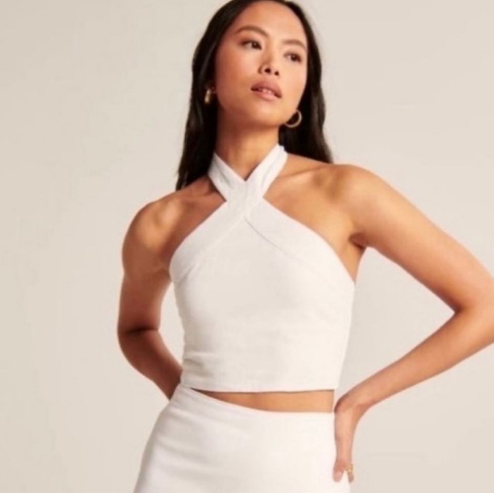 Abercrombie & Fitch Linen Halter Top